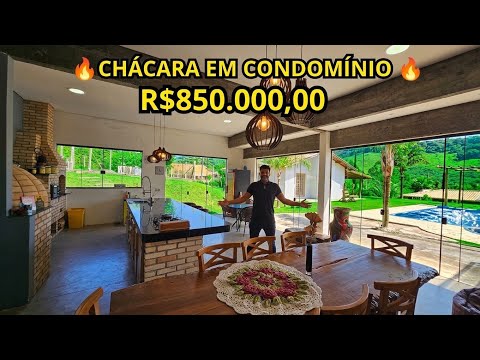 🔥IMPERDÍVEL 🔥 Chácara em condomínio com muito potencial, um ótimo investimento para toda família 