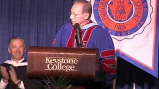 preview picture of video 'Keystone College Commencement 2010 Presidents intro.flv'