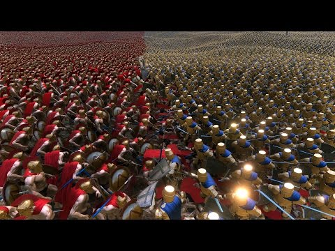 30.000 SPARTANS vs 30.000 GOLDEN KNIGHTS - Ultimate Epic Battle Simulator