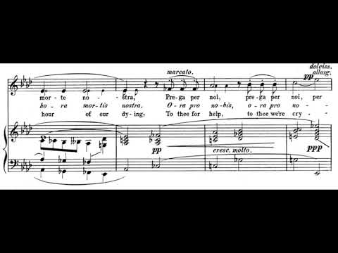 Ave Maria, piena di grazia (Otello - G. Verdi) Score Animation