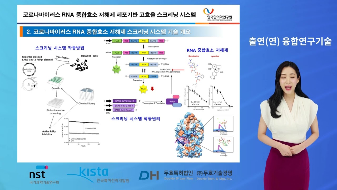 코로나바이러스 RNA 중합효소 저해제 세포기반 고효율 스크리닝 시스템