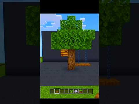 Insane Minecraft tree swing! 😮 #shorts