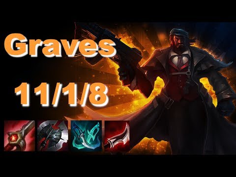 Graves vs Olaf (JUNGLE) | KDA 11/1/8 Challenger, Patch 10.12