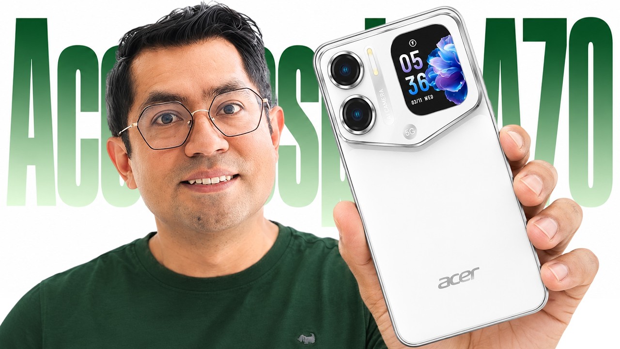 Acer Sospiro A70 con pantalla trasera | Opinión, especificaciones y precio