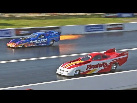 Jet Car Grudge Racing at Santa Pod Raceway!!