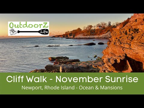 Cliff Walk 🥾 Newport RI 🌅 Sunrise, Ocean & Mansions
