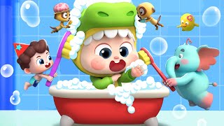 Bubble Bath Song | Row the Bathtub Boat | Nursery Rhymes & Kids Songs | BabyBus