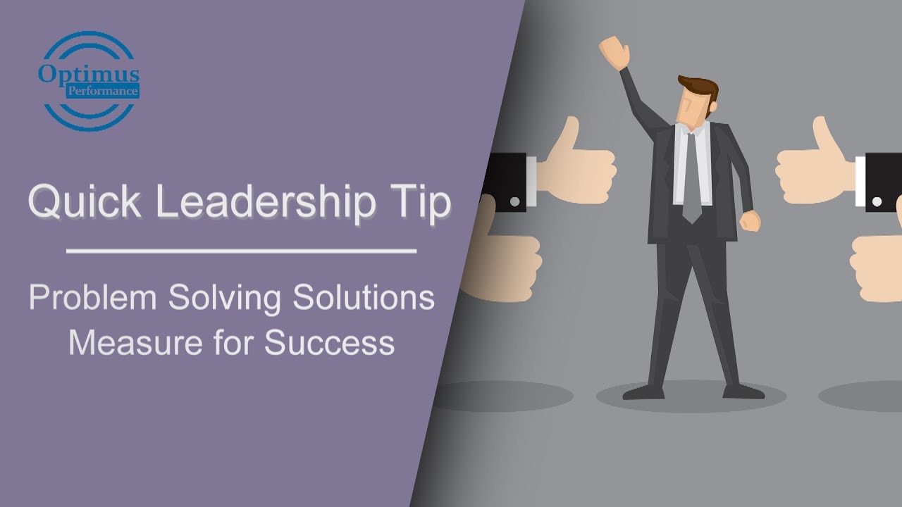 Measuring problem solving solutions