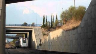 preview picture of video 'El ferrocarril Huelva-Zafra pasando por Gibraleón - 16 de Octubre de 2011'