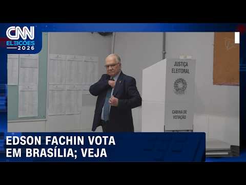Presidente do STF, Edson Fachin, vota em Brasília; veja momento | CNN ELEIÇÕES