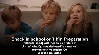 Diet Plan for kids (5 to 8 years)