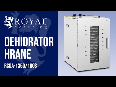 videozapis - Dehidrator hrane - 1500 W - 16 rešetki