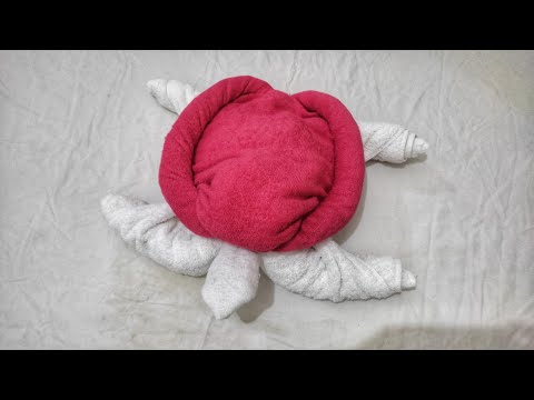 how to make animal towels Turtle - towel art | towel folding