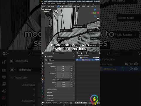 Remove triangles when importing an STL into #blender when #3dmodeling