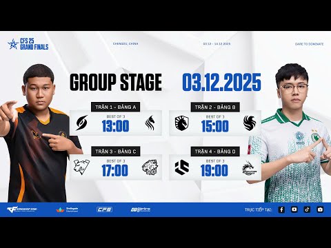 🔴SWG x STS - TL x FAL - VP x EVOS - EP x IC | CFS 2025 GRAND FINALS GROUPSTAGE DAY 1