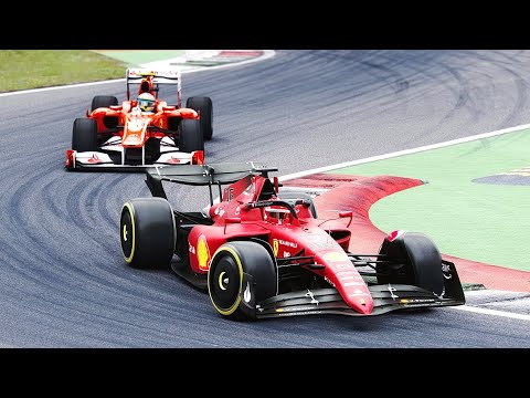 Ferrari F1 2022 vs Ferrari F1 2010 (Fernando Alonso) - Monza
