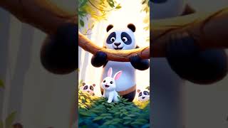 Panda Rescue Rabbit&#39;s Baby #ai #panda #viralshorts