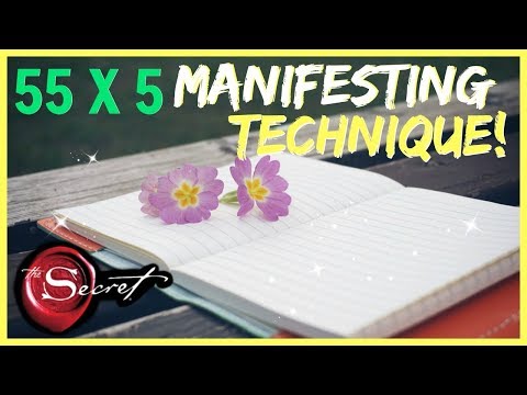 55 x 5 MANIFESTING METHOD! MANIFEST WHAT YOU WANT IN 5 DAYS LAW OF ATTRACTION TECHNIQUE! Video