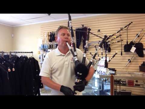 Lothian Bagpipes - Setup of McCallum Full Alloy Thistle Engraved
