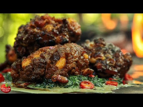 Serbian Ustipci - Traditional Meat & Cheese Balls Cooked on Fire