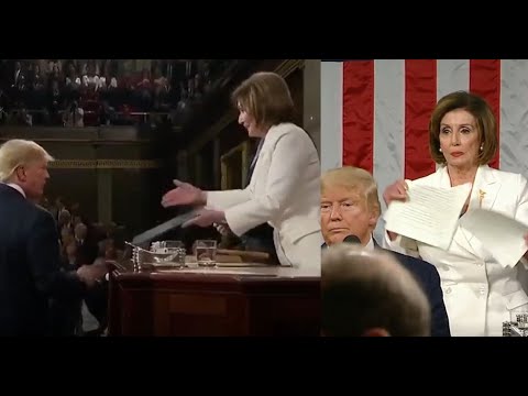 Trump delivered State of the Union address & Pelosi ripped up speech (Feb 4, 2020)