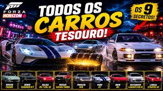 TREASURE CARS! PEGUEI TODOS OS 9 CARROS TESOURO no FORZA HORIZON 6