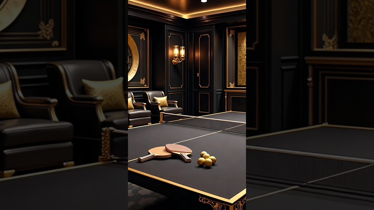 🖤Black House Interior Design | A luxury Black and Golden house🏡 #shorts