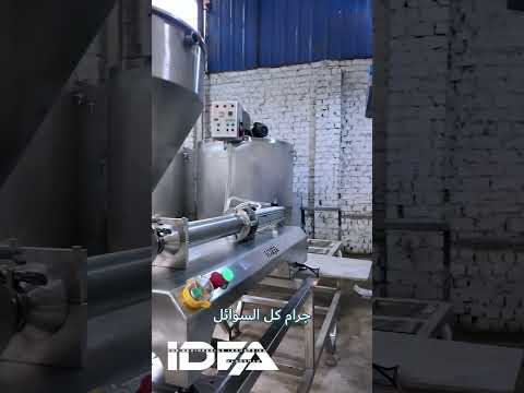 تجربة ماكينة تعبئة السوائل واحد نزل لعميلنا في الجيزة