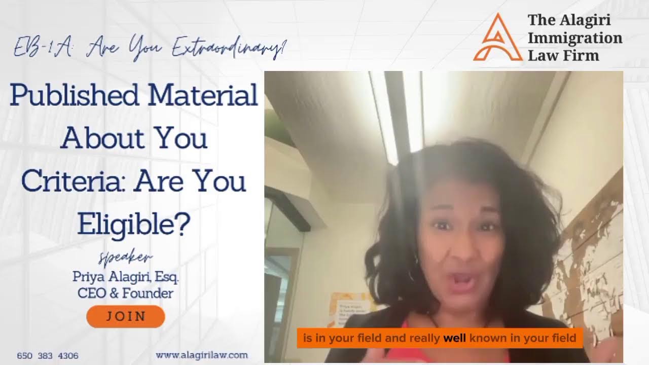 WHAT IS REQUIRED FOR "PUBLISHED MATERIAL ABOUT YOU"?