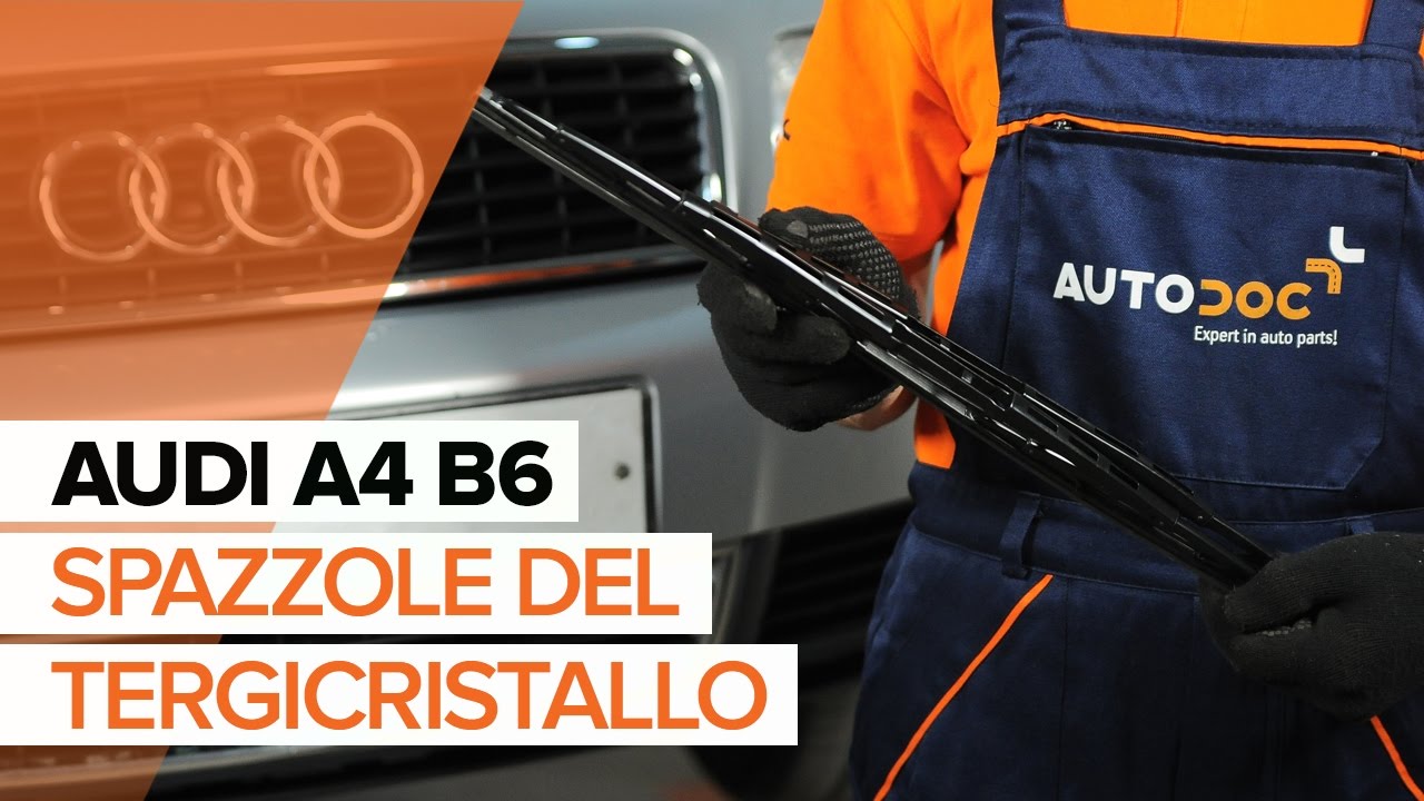 Come cambiare spazzole tergicristallo della parte anteriore su Audi A4 B6 - Guida alla sostituzione