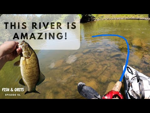 Bass Fishing INCREDIBLE River (BIG BLUE RIVER INDIANA)