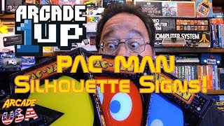 Arcade 1Up Lighted Pac Man Silohuette Signs!