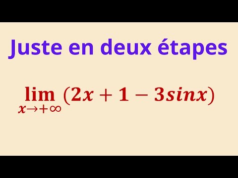 Calcul de limite des fonctions contenant Cosinus ou Sinus