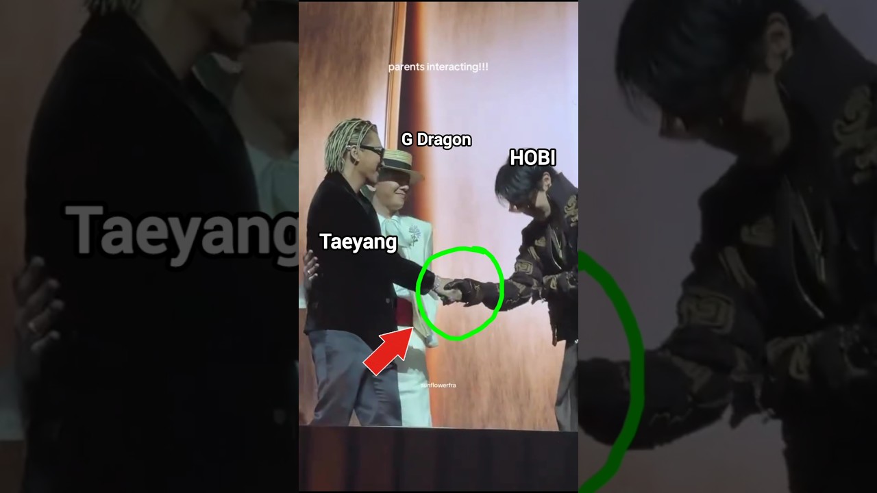 Legends 🔥Hobi's Reaction When Taeyang Did Handshake 🤝 #bts #jhope #shorts
