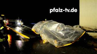 Drei Menschen sterben bei einem schweren Verkehrsunfall auf der A 65 bei Neustadt an der Weinstraße
