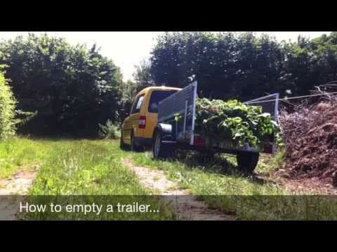 How to empty a garden trailer - the easy way
