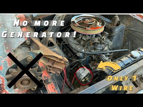 How to Change your Generator to a 1 Wire Alternator on your Classic Car!
