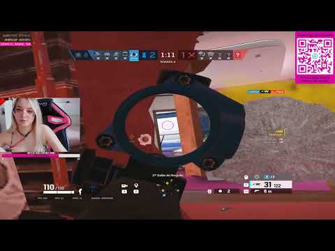 CLUTCH 1V3 LINDO DA PRISCILA DE WAMAI, AÍ ELA JOGOU R6  - MELHORES MOMENTOS RAINBOW SIX SIEGE