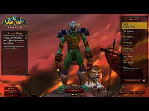 Level 40-42 | World Record warrior speedrun 1-60 3d17h31m - Classic wow