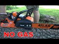 Atlas Cordless Chainsaw (You have got to see this!) Atlas 80V by Tony's Tractor Adventure