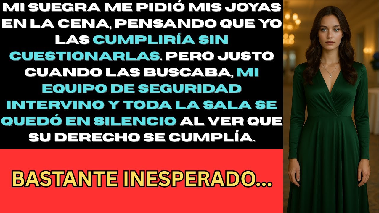 Mi suegra me pidió mis joyas en la cena, y entonces llegó mi equipo de seguridad.