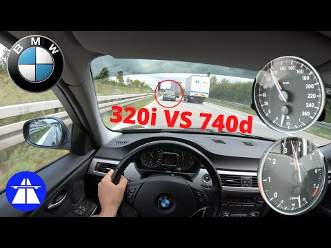 BMW E90 320i Facelift 170HP TOP SPEED GERMAN AUTOBAHN MAX ACCELERATION
