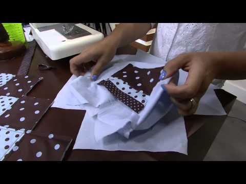 Mulher.com 24/04/2014 Nivea Silvia - Bolsa de quadrados patch Parte 2/2