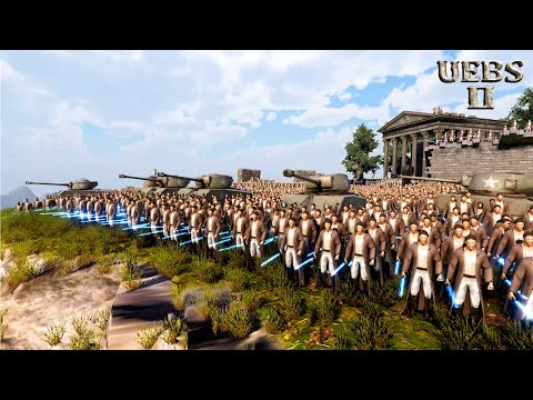 5,005 LASER KNIGHTS & TANKS DEFEND MT OLYMPUS FROM 2,000,000 ORCS | Ultimate Epic Battle Simulator 2