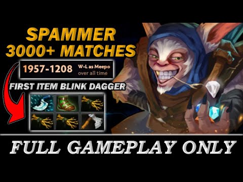 Meepo Spammer First Item Blink Dagger - Full Gameplay Meepo #135