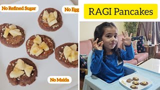 Ragi pancake recipe with No Egg, No Maida & No Refined Sugar #glutenfree #yummy