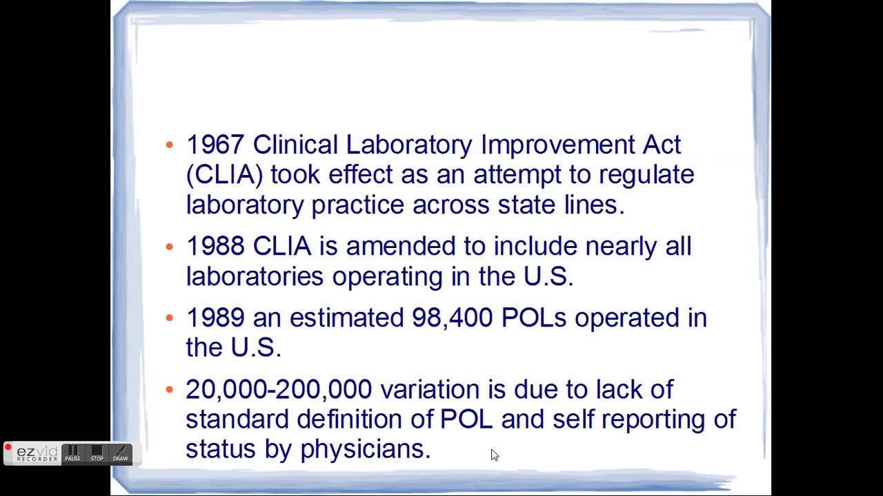 Practical Guide to the U.S. Physician Office Laboratory (POL) part one
