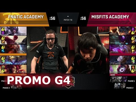 Misfits Academy vs Fnatic Academy | Game 4 Promotion S7 EU LCS Summer 2017 | MFA vs FNA G4