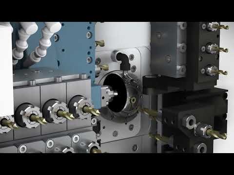 Swiss GT 32 B machining area