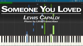 Lewis Capaldi - Someone You Loved (Piano Cover) Synthesia Tutorial by LittleTranscriber
